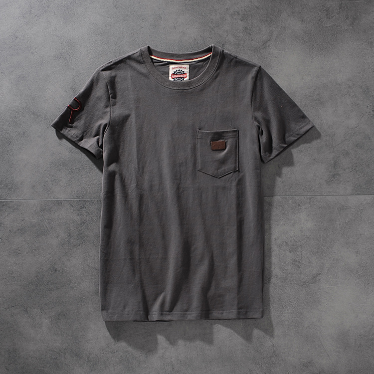 Air-rainbow American retro minimalist chest bag men's round-neck short-sleeved T-shirt youth half-sleeve AR809 25