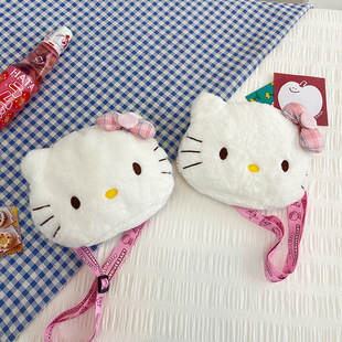 Cute Plush Bag, Sweet Girl Student, Versatile Shoulder Crossbody Bag, Soft Cute Little Princess 2025 New Cartoon Bag
