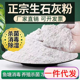 Raw lime powder disinfection sterilization and insect prevention purification water quality improvement soil trees whitewash anti-mildew dehumidification block