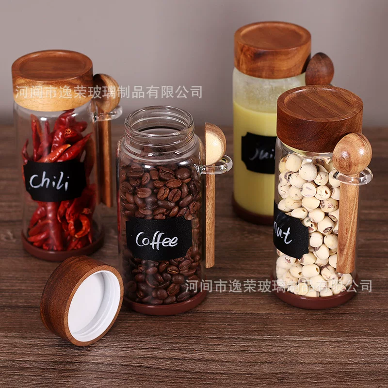 Bottle, silicone coffee glass spoon sealed