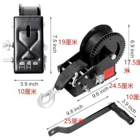 3500LB手摇绞盘手动卷扬机小型卷扬机