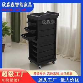 理发店工具柜小推车发廊美容推车烫染杠车美发工具推车收纳置物架