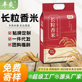 丰爽一年一季东北长粒香米 10斤双层真空 当季新米现磨现发10斤