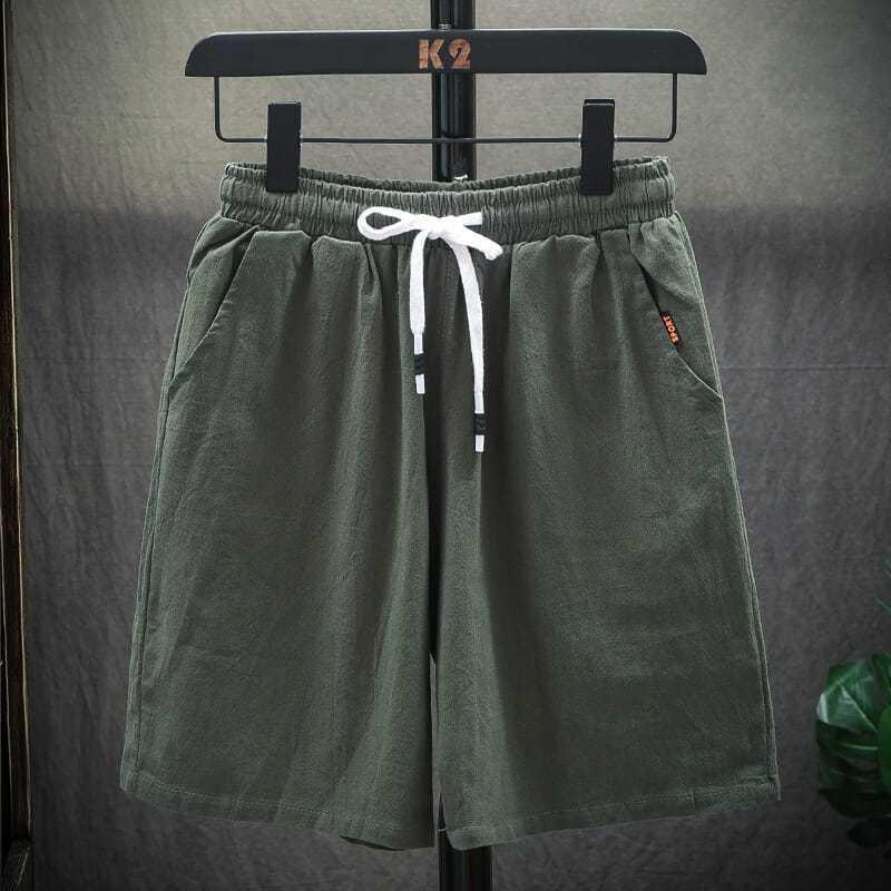 Pantalones cortos, tendencia de verano para hombres, pantalones de cinco puntos para hombres, pantalones delgados, pantalones de playa de gran tamaño sueltos y transpirables casuales