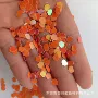 幻彩万圣节5mm15mm橙红闪粉