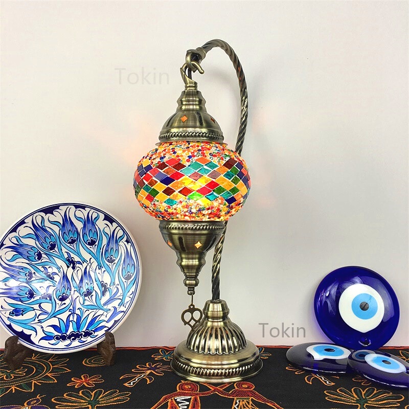 Moroccan Turkish Handmade Glass Table Lamp Manufacturer Wholesale Bedroom Living Room Homestay Hotel Decorative Lamp Cross-Border Moroccan Turkish Handmade Glass Table Lamp Manufacturer Wholesale Bedroom Living Room Homestay Hotel Decorative Lamp Cross-Border