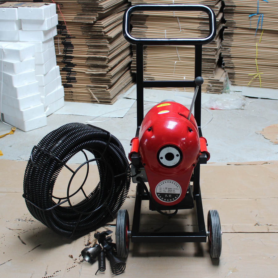 GQ-1200型管道清理机 清理轻便平稳 下水道弹簧疏通机厂家