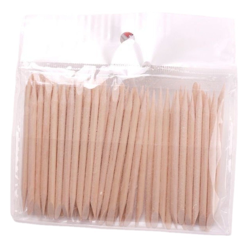 Nail art nail removal stick short orange stick multi-functional double-head beauty removal and dressing nail embossing push dead skin sign Beech