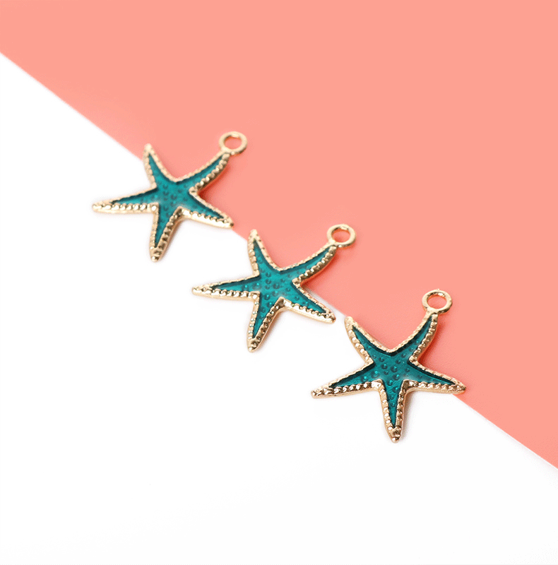 1 Piece Casual Beach Starfish Alloy Plating Pendant Jewelry Accessories display picture 5