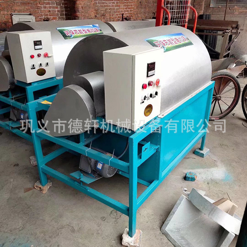 商用油坊烧煤木柴气花生菜籽大豆芝麻炒锅 滚筒炒货机 炒料机