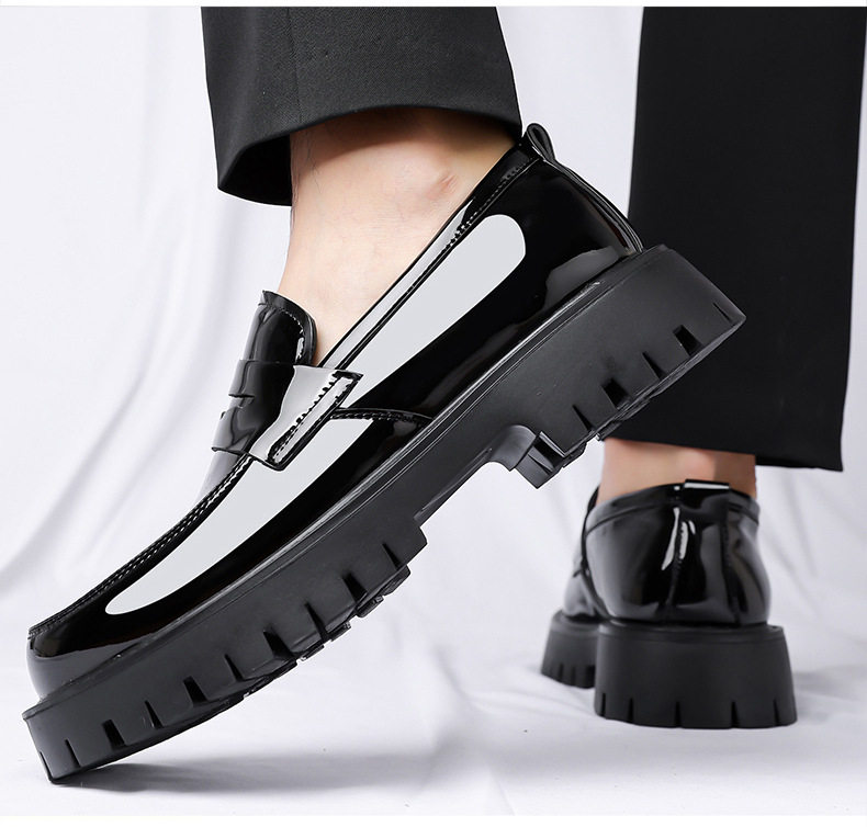 Bốt Martin nam cổ thấp mũi tròn độn đế, phong cách Anh Quốc casual, thoáng khí, chống trượt — Màu nâu, màu đen chi tiết 20