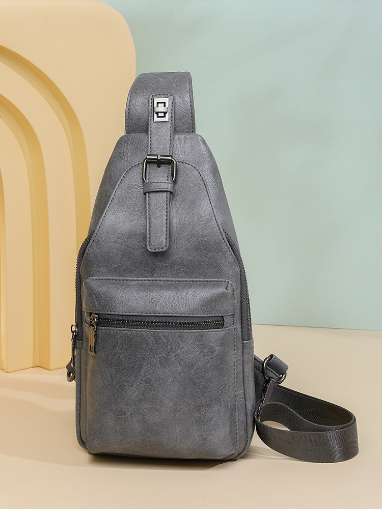 PU bag chest bag crossbody women's bag women's shoulder bag men's waist bag_voghion.com
