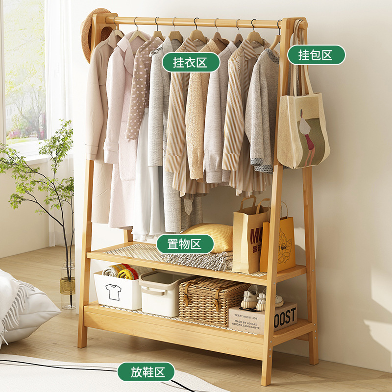 percha de ropa simple de piso vertical percha de ropa doméstica de dormitorio para almacenar y organizar percha de ropa tipo A percha de sombrero