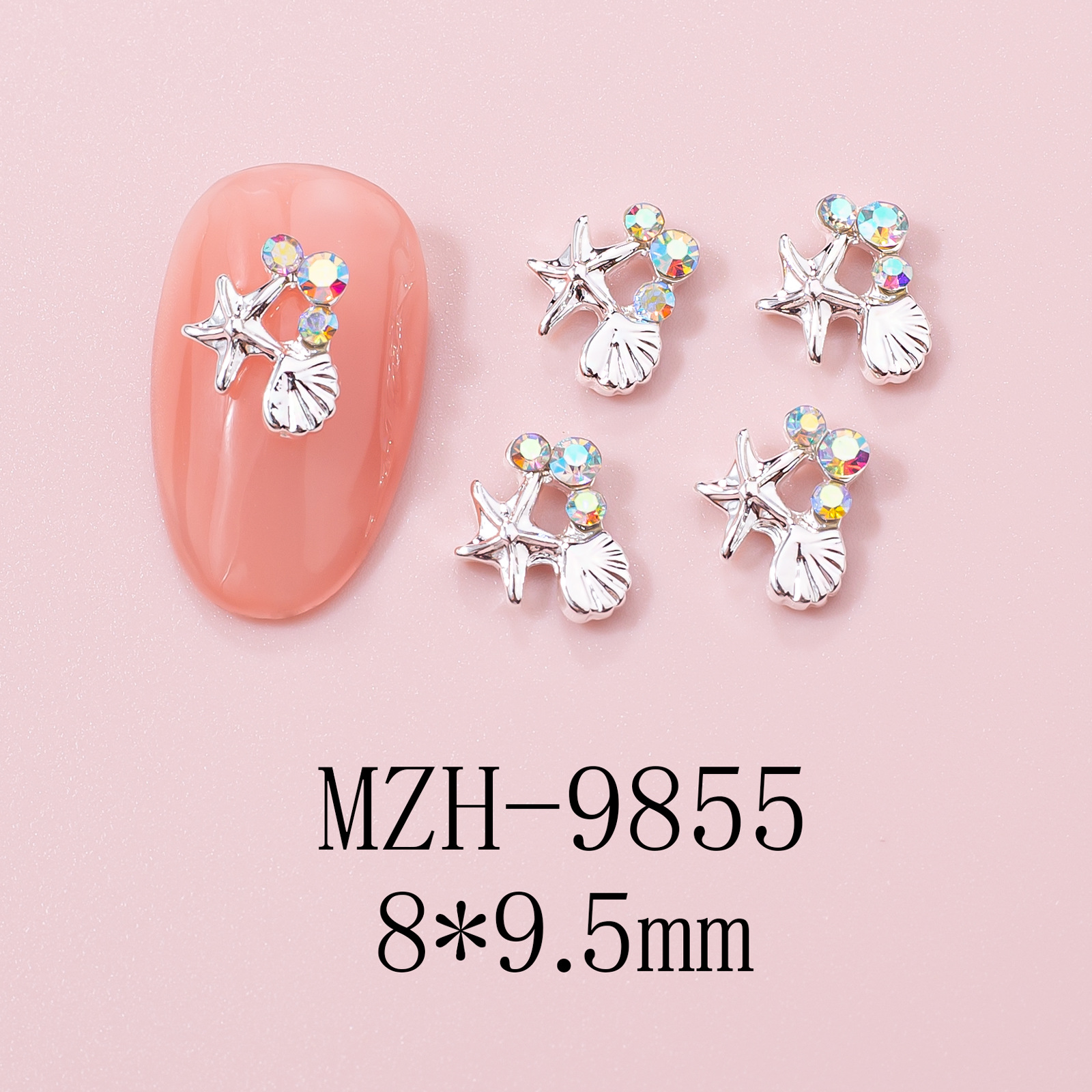 5g Weight Nail Decoration Accessories Nail Supplies 10 PCS/Package Quantity Alloy Material Star Pattern Cute Style Cute Star Alloy Nail Decoration Accessories 10 PCS/Package 5