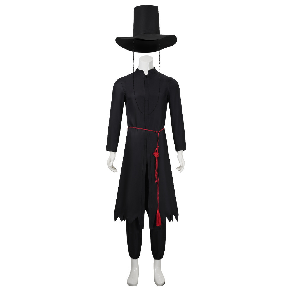 K-POP caza de demonios grupo de chicos cosplay Shaga niño Qin Yucos traje adulto niño negro juego de traje de canción