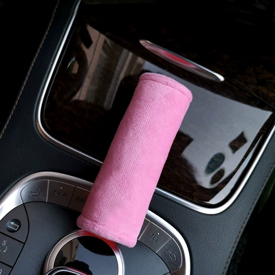 Gear Cover, Handbrake Cover, Sürətlər qutusu və əl tormozu başlıqları - pink-velvet-handbrake