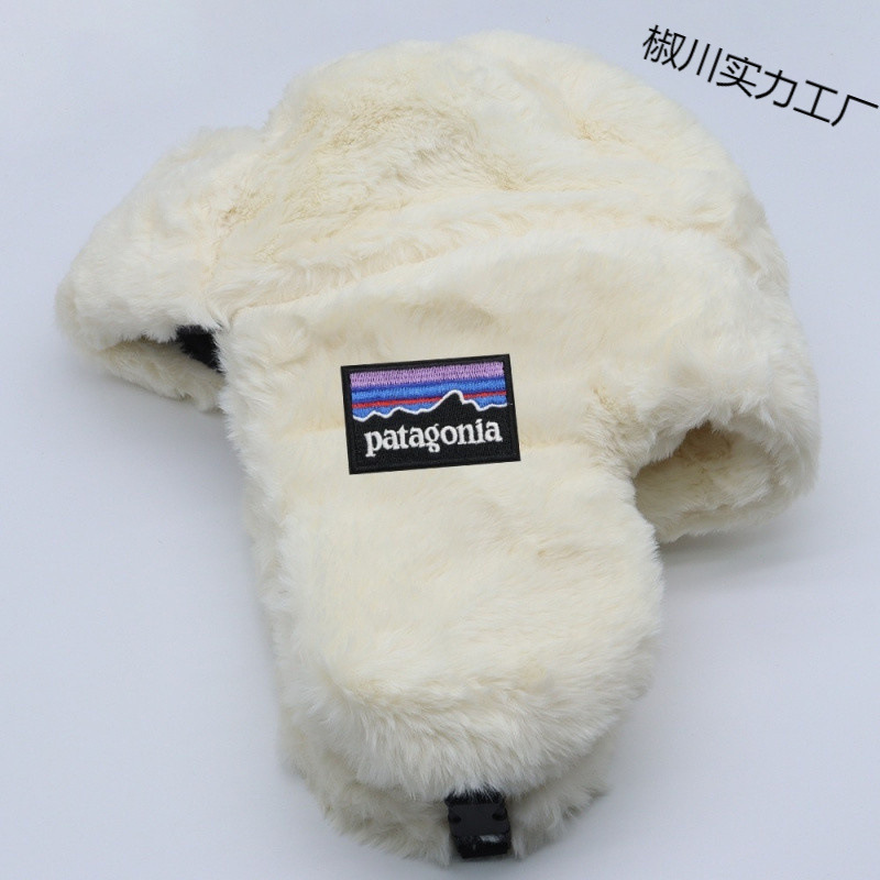 PATAGONIA 따뜻하고 두꺼운 보호 LEI FENG 모자 야외 사이클링 방풍 플러시 모자 서양식 틈새 시장