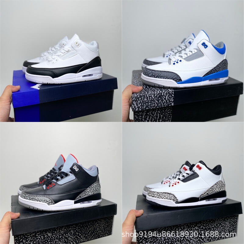 Putian Pure Original Aj3 Basketball Shoes Black and White Fujiwara Hiroshi Black Cement Shoes for Men and Women Couples Casual Joe 3 Sports Sneakers Putian Pure Original Aj3 Basketball Shoes Black and White Fujiwara Hiroshi Black Cement Shoes for Men and Women Couples Casual Joe 3 Sports Sneakers