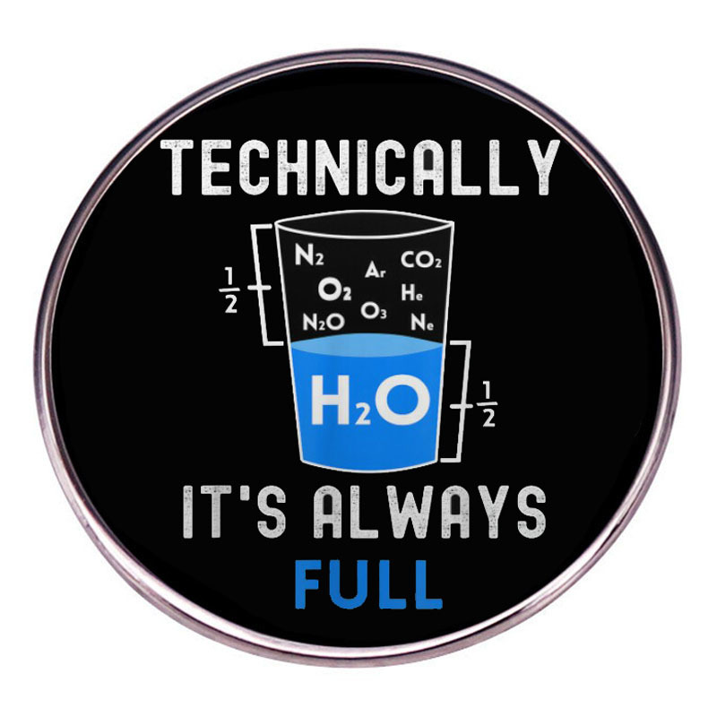 Técnicamente hablando, siempre está lleno de broche. Creo que científico pin insignia de aleación de metal insignia Accesorios