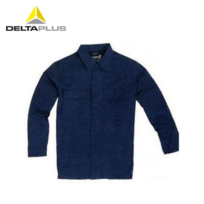 代尔塔 403023 阻燃防静电衬衫劳保阻燃衬衫配带两个工具袋工作服