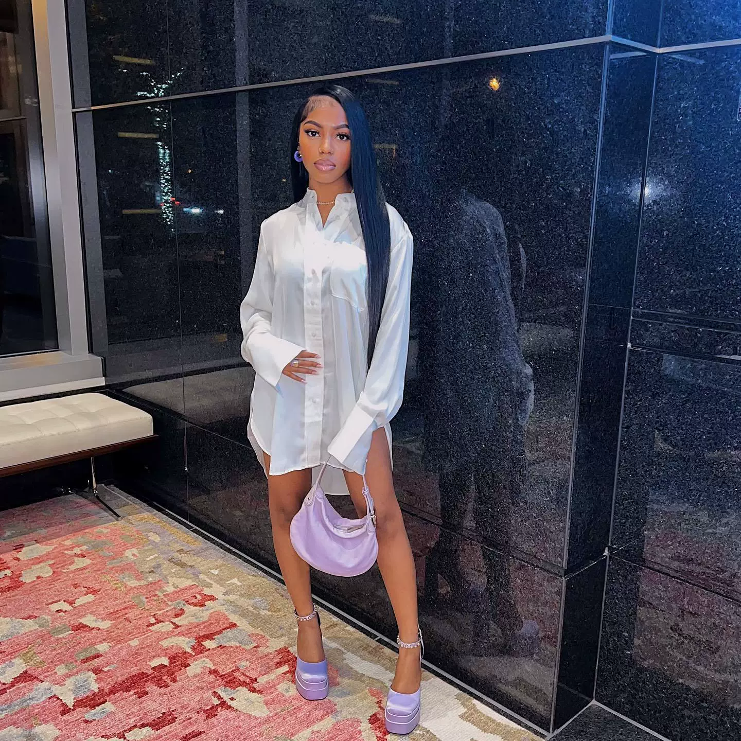 3032 трансграничная женская осень-зима новая мода POLO воротник короткая юбка сексуальная боковая вилка сплошная рубашка платье