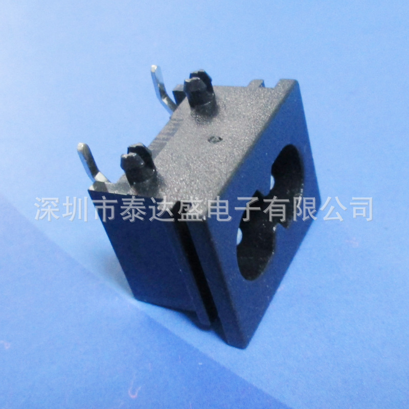 L22.5*W17.5*H14两芯8字充电口 电源供应器AC输入母中8字插座DB-8