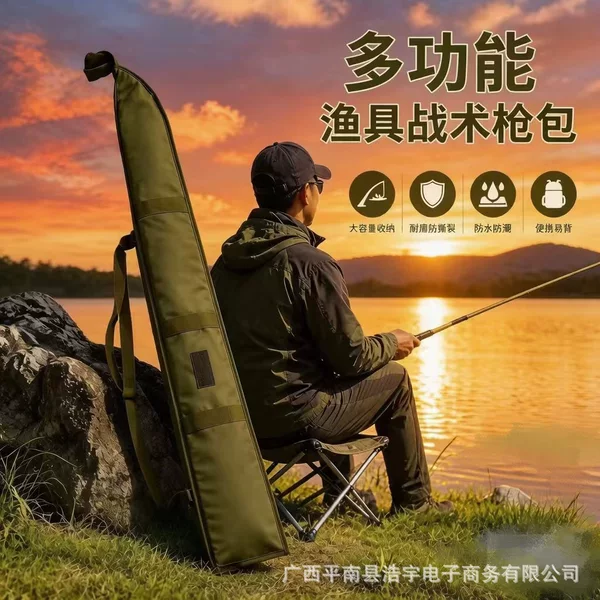 Cross-Border Supply of Multi-Functional Fishing Bags, Fishing Gear, Outdoor Gun Bags, Fishing Bags, Waterproof Oxford Cloth Handbags