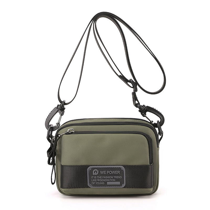 WEPOWER nuevo bolso de mensajero para hombre, bolso de hombro ligero y simple, mini riñonera casual