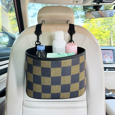 Can Cartoon Bowknot Seat Back: Car storage bag/box