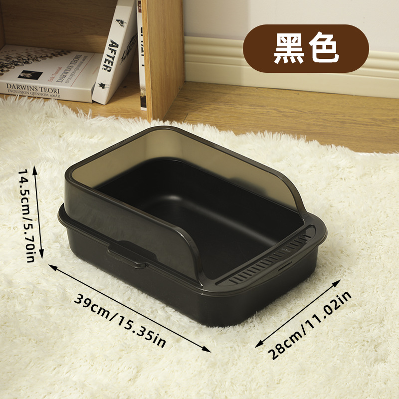 Explosión de arena para gatos semicerrada gran inodoro anti-splash para gatos para aumentar la valla con pala para gatos fábrica directa