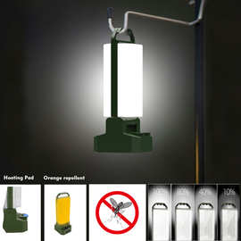 跨境新款户外太阳能露营灯 便携充电野营帐篷带驱蚊应急灯手提灯