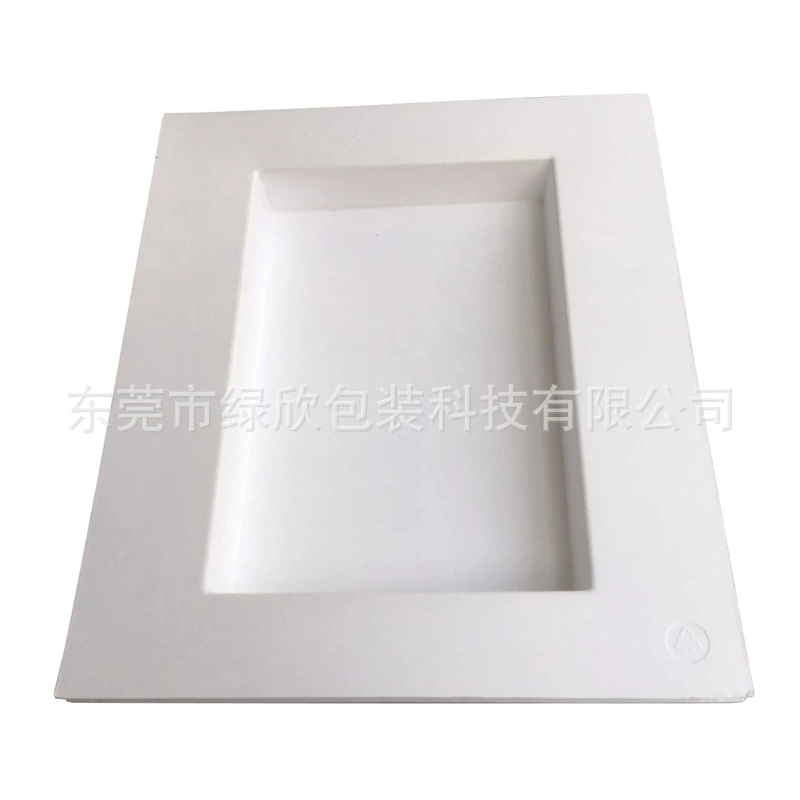 Формованный из целлюлозной массы упаковочный лоток для сухих и влажных материалов, с фиксированной моделью, индивидуальный, биоразлагаемый, бумажный лоток для хранения