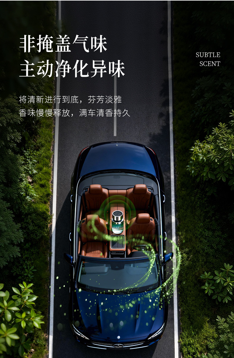Luxury Car Liquid Fragrance Supply, Large Capacity, Adjustable Scent, In-Car Odor Removal, Car Fragrance Wholesale
