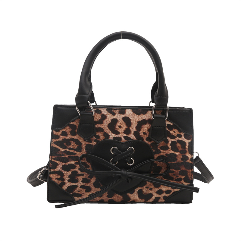 Bolso de moda con estampado de leopardo 2024 invierno nuevo bolso bandolera bandolera bandolera bandolera popular de este año