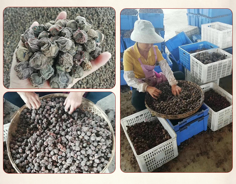 Dried Dark Plum Wu Mei Whole Fruit Bulk Sour Plum Soup Ingredient Smoky Aroma Thick Flesh 1 Jin 500g quality and texture