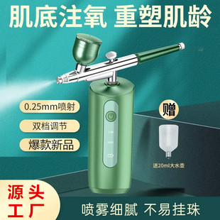 New Oxygen Injectors High Pressure Hydrating Spray Facial Beauty Instrument Portable Water Oxygen Meter Handheld Household Spray Gun
