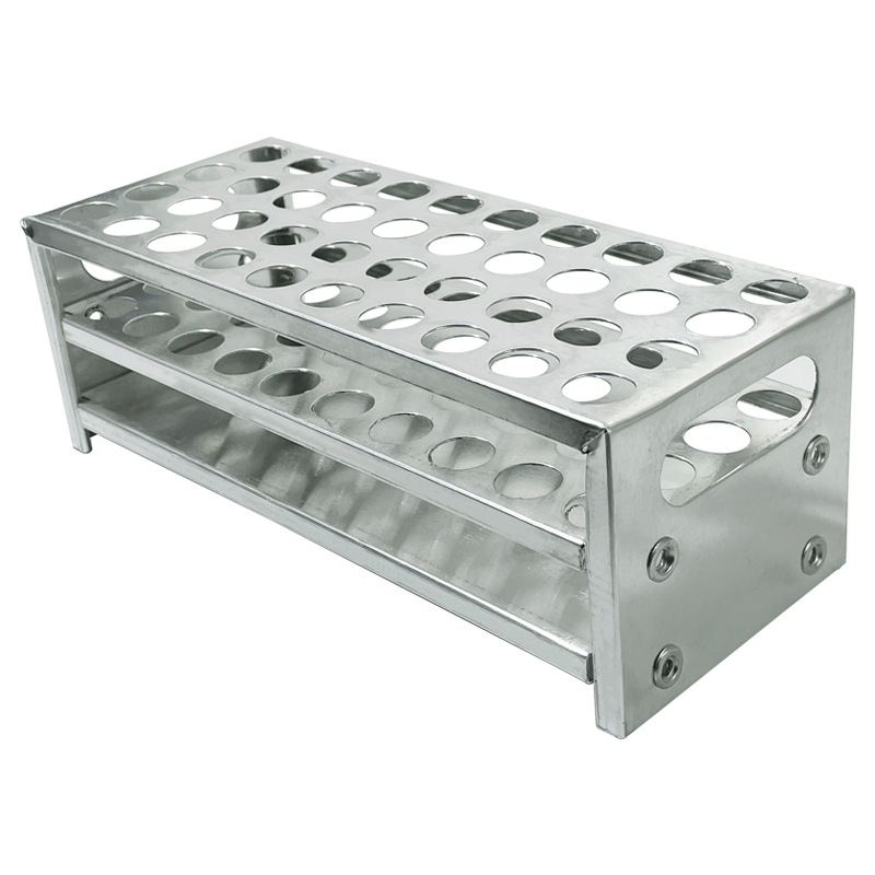 比色管架试管架铝质40孔教学器材工具耗材多功能离心管架实验室