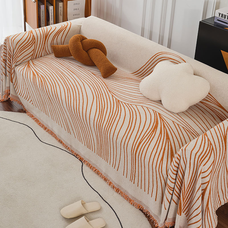 Luz de lujo cuatro estaciones toalla de sofá general nueva cubierta gruesa sofá antideslizante cojín de manta invierno 2025 nuevo