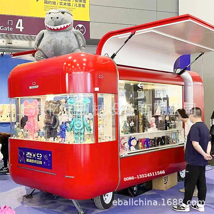 上海厂家商场美食车移动小吃车网红车车早餐车餐饮车景点售货车