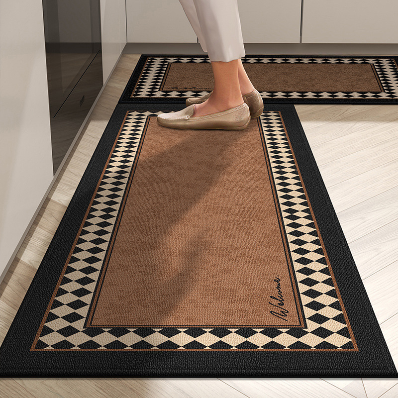 Kitchen Floor Mats, Whole Non-Slip Carpets, Oil-Proof Floor Mats, Kitchen Special Waterproof Long Floor Mats, Antique Style Kitchen Floor Mats, Whole Non-Slip Carpets, Oil-Proof Floor Mats, Kitchen Special Waterproof Long Floor Mats, Antique Style