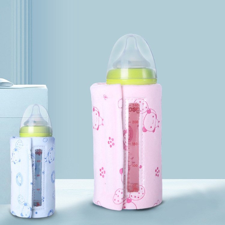 Calentador de leche portátil con control de temperatura constante, bolsa térmica para biberón USB, ideal para bebés y viajes.