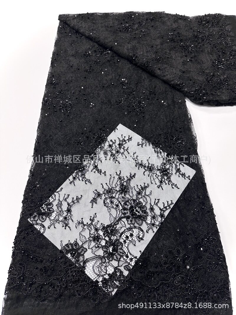 Fabricantes de posicionamiento de automóviles de posicionamiento de perlas de encaje de tela de moda de alta gama ropa de tela de cena comercio exterior transfronterizo