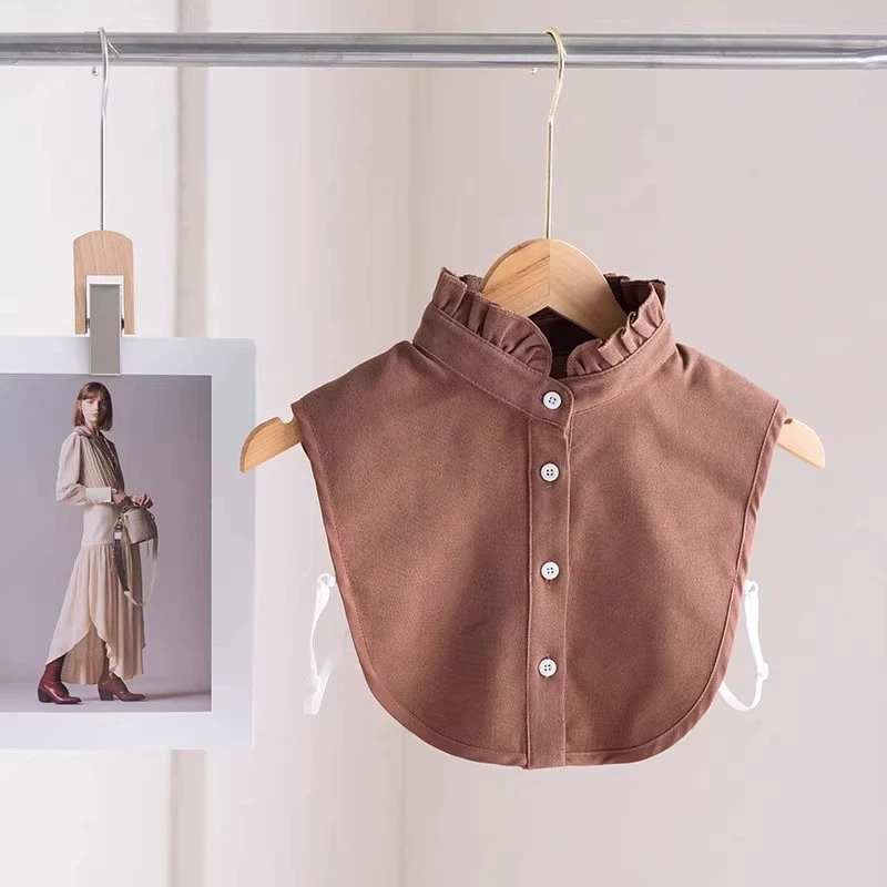 Accessory, coffee false collar, fashionable sweater, shirt, sweatshirt, Korean style