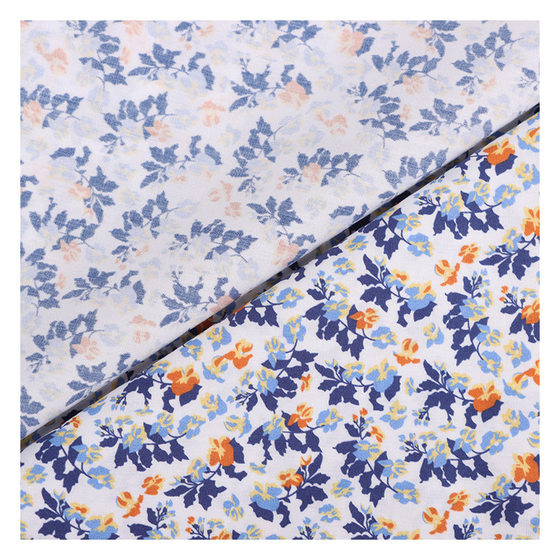 Plain Poplin Digital Printed Fabric Summer Women's and Children's Clothing Small Floral Dress Camisole Fabric