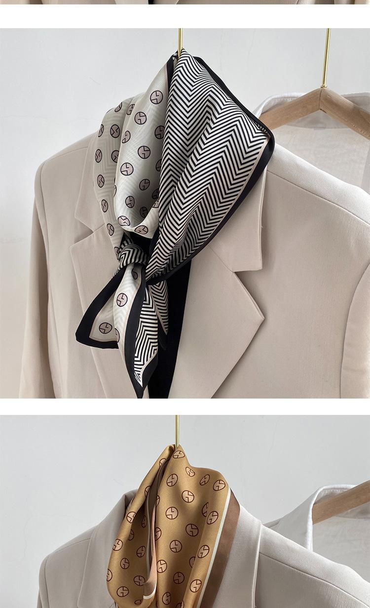 110 * 13cm new geometric women's rectangular spring and summer versatile professional decorative striped scarf headband_voghion.com