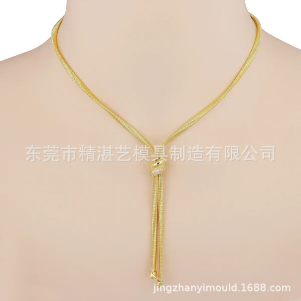 毛衣链长款项链配件冲压模具制造油压钢模具设计连续冲压模具加工