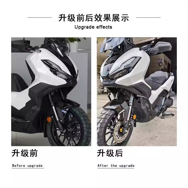 Suitable for the New 25-Model Honda Adv350 Crash Guard, Anti-Fall Bumper, Spotlight Bracket, Thickened Protective Bar Modification Parts