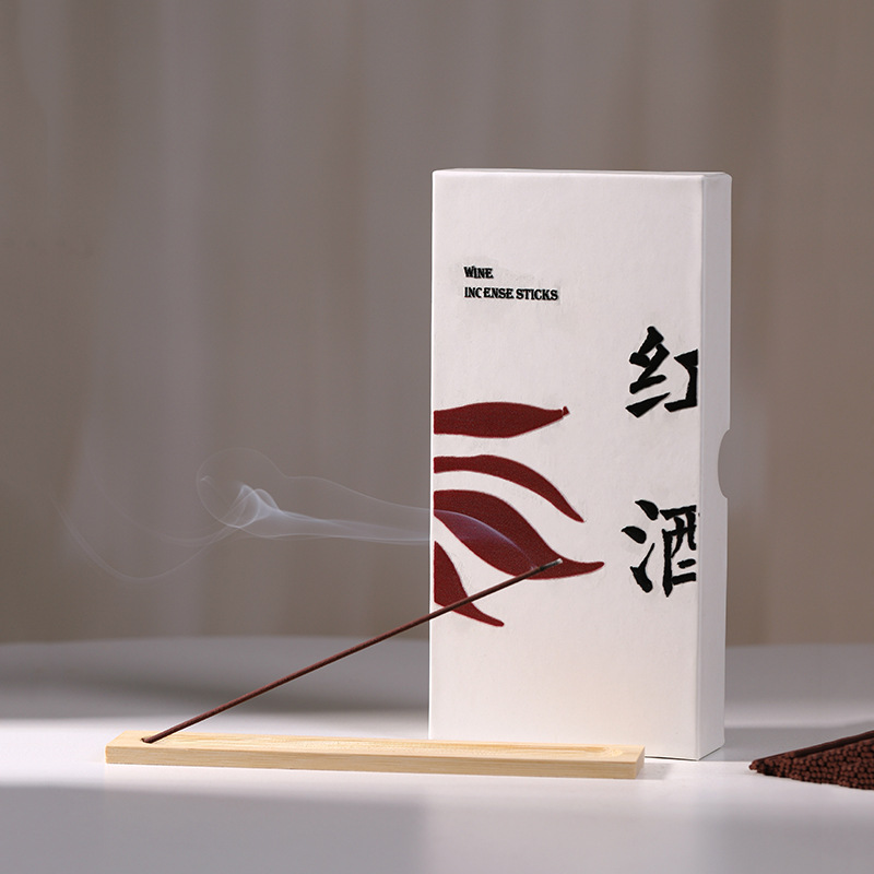 静慧文化线香日式薰香红酒咖啡白桃香氛乌龙香型14CM长细香配香插