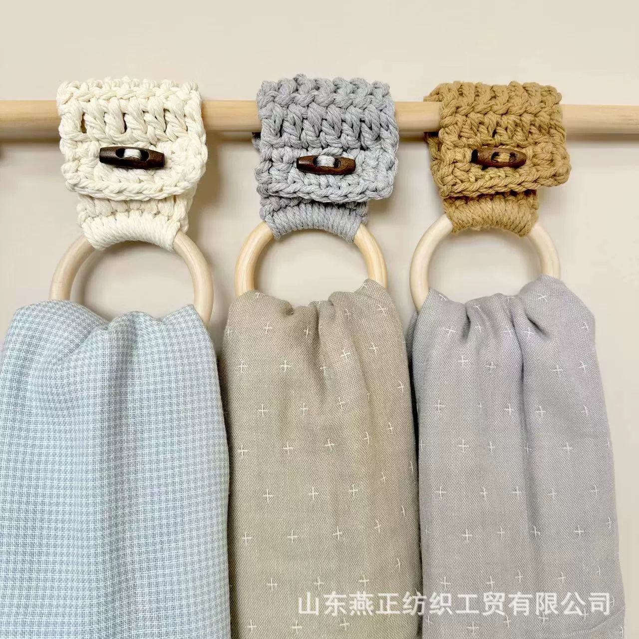 Трансграничная ручная тканая вешалка для полотенец богемный полотенце висит кольцо для ванной комнаты полотенце для хранения полотенец кольцо для кухни