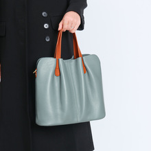 外贸女包亚麻蓝托特包pu皮通勤手提包女士高级感热销大容量斜挎包